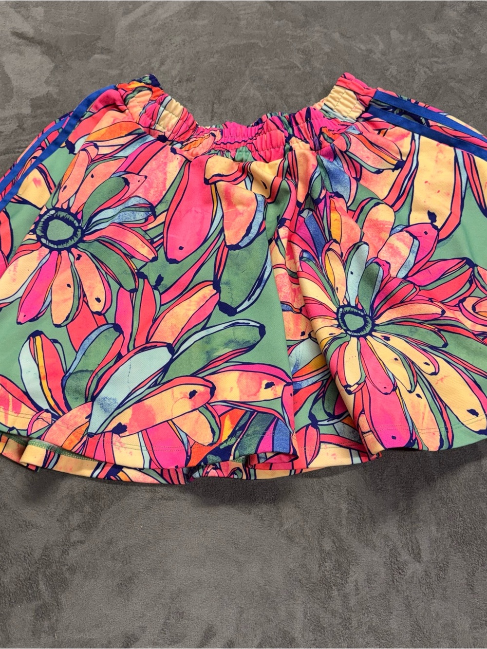Adidas x Farm Rio Floral A-Line Skirt in Banana Print